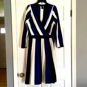 Long sleeve Fit and Flare sweater dress